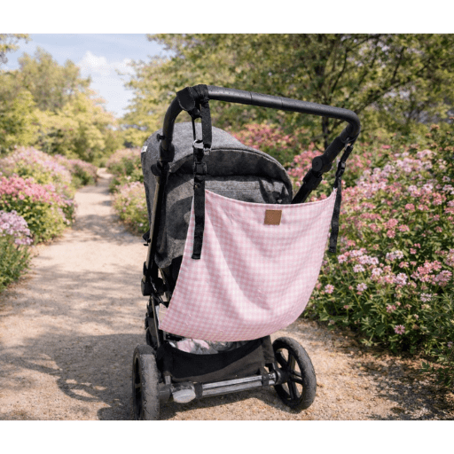 Asiento auxiliar para carrito de bebé – Vichy rosa