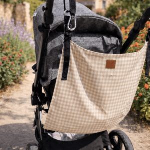 Asiento auxiliar para carrito de bebé - Vichy beige