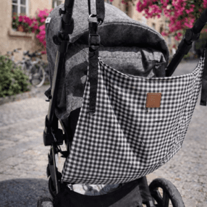 Asiento auxiliar para carrito de bebé | Vichy negro