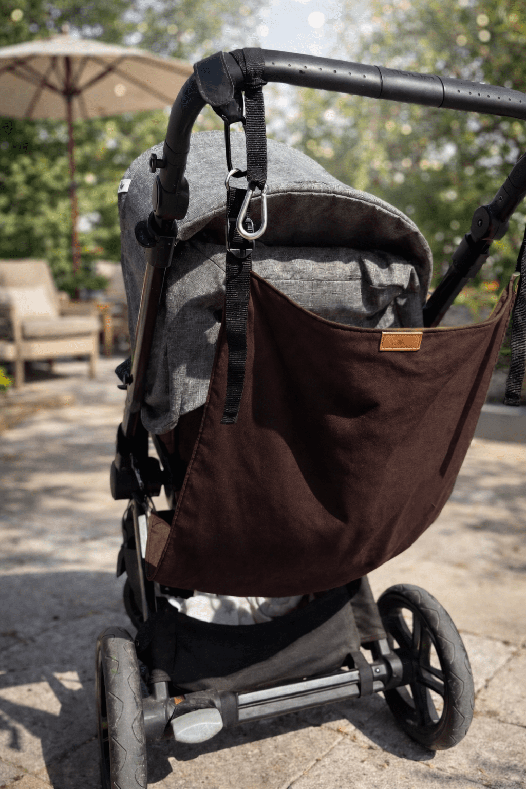 Asiento auxiliar para carrito de bebé - Marrón chocolate